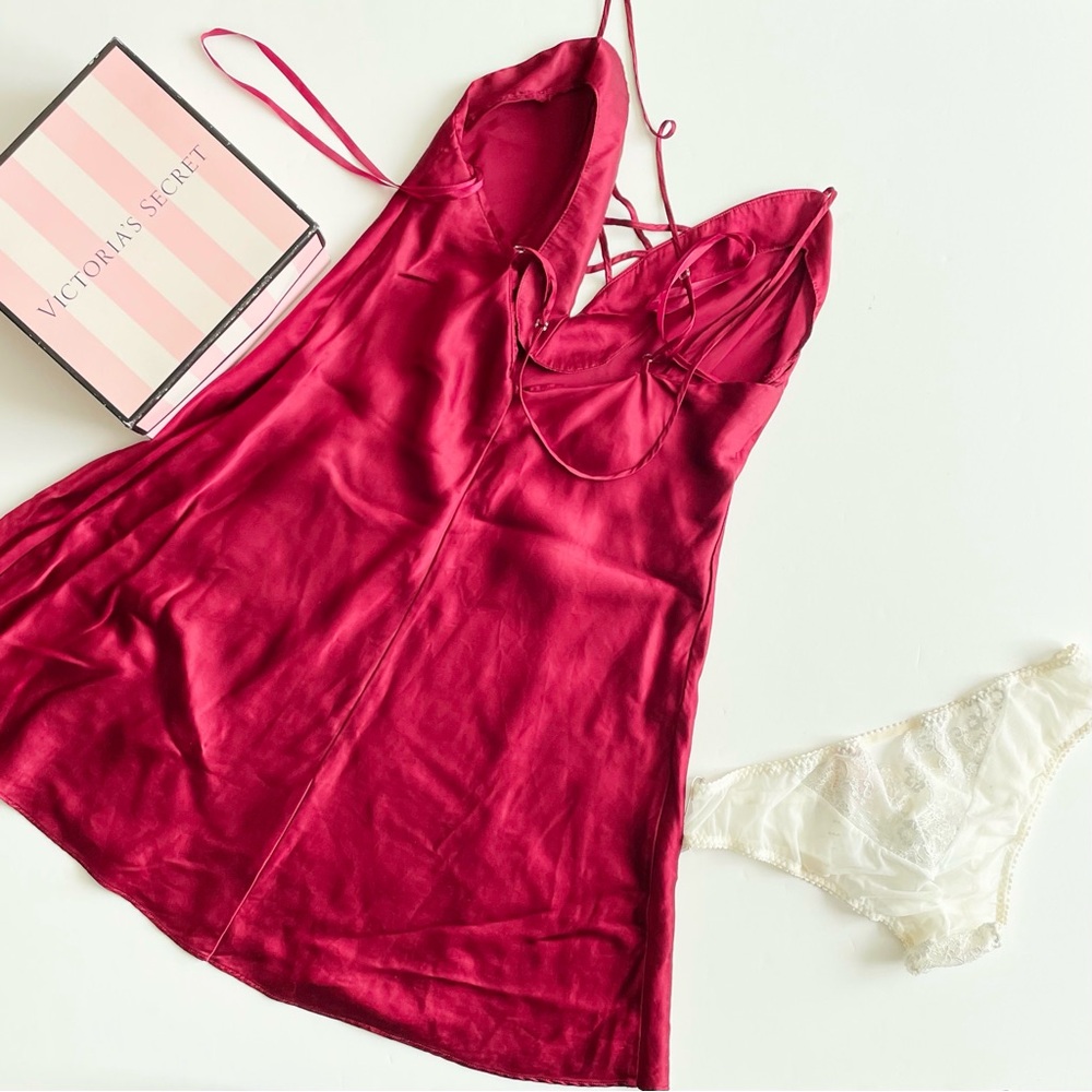 Medium Victoria’s Secret Vintage Silk Lingerie Set - image 8